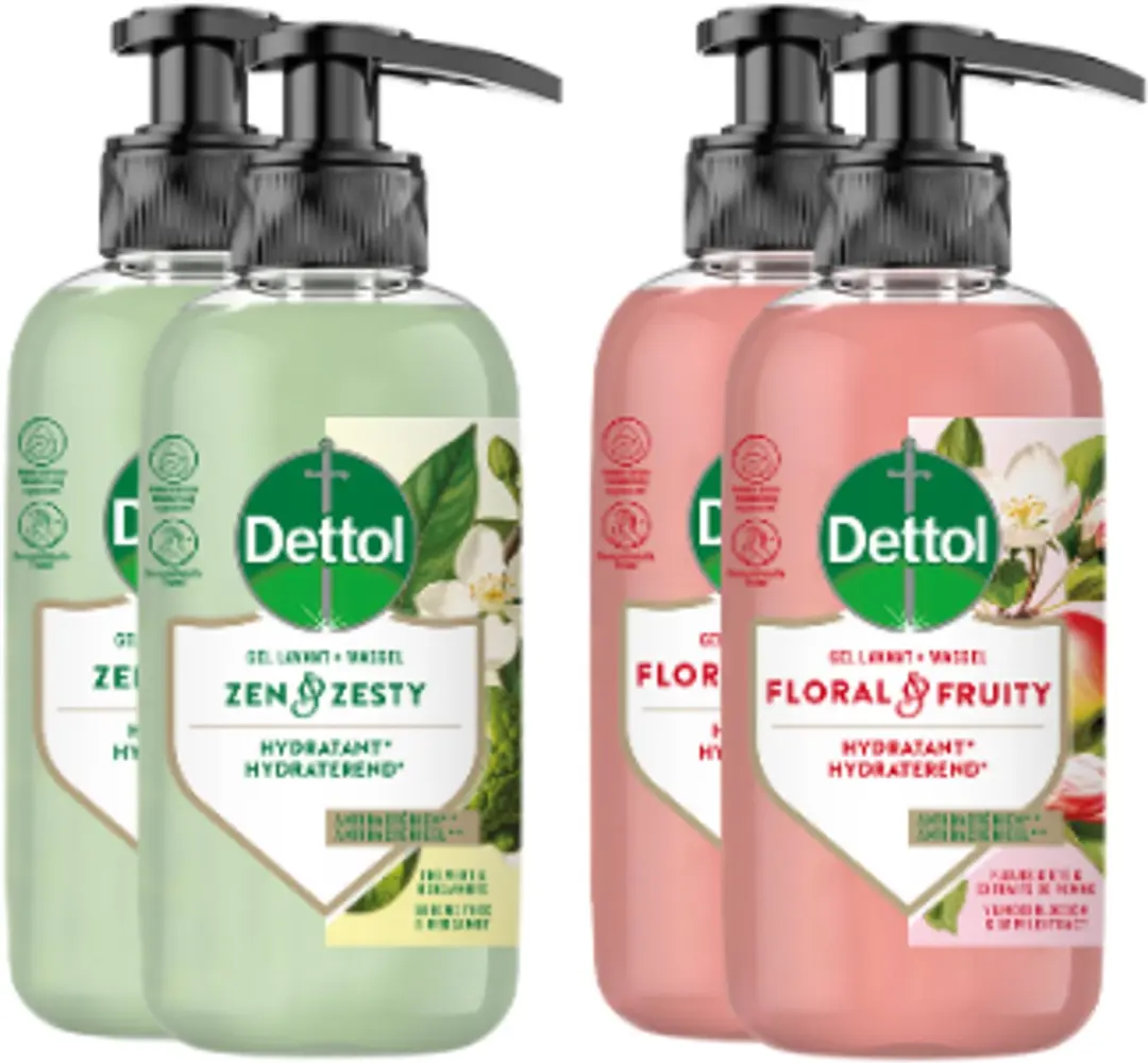 Dettol Handzeep Voordeelverpakking 4x300ml