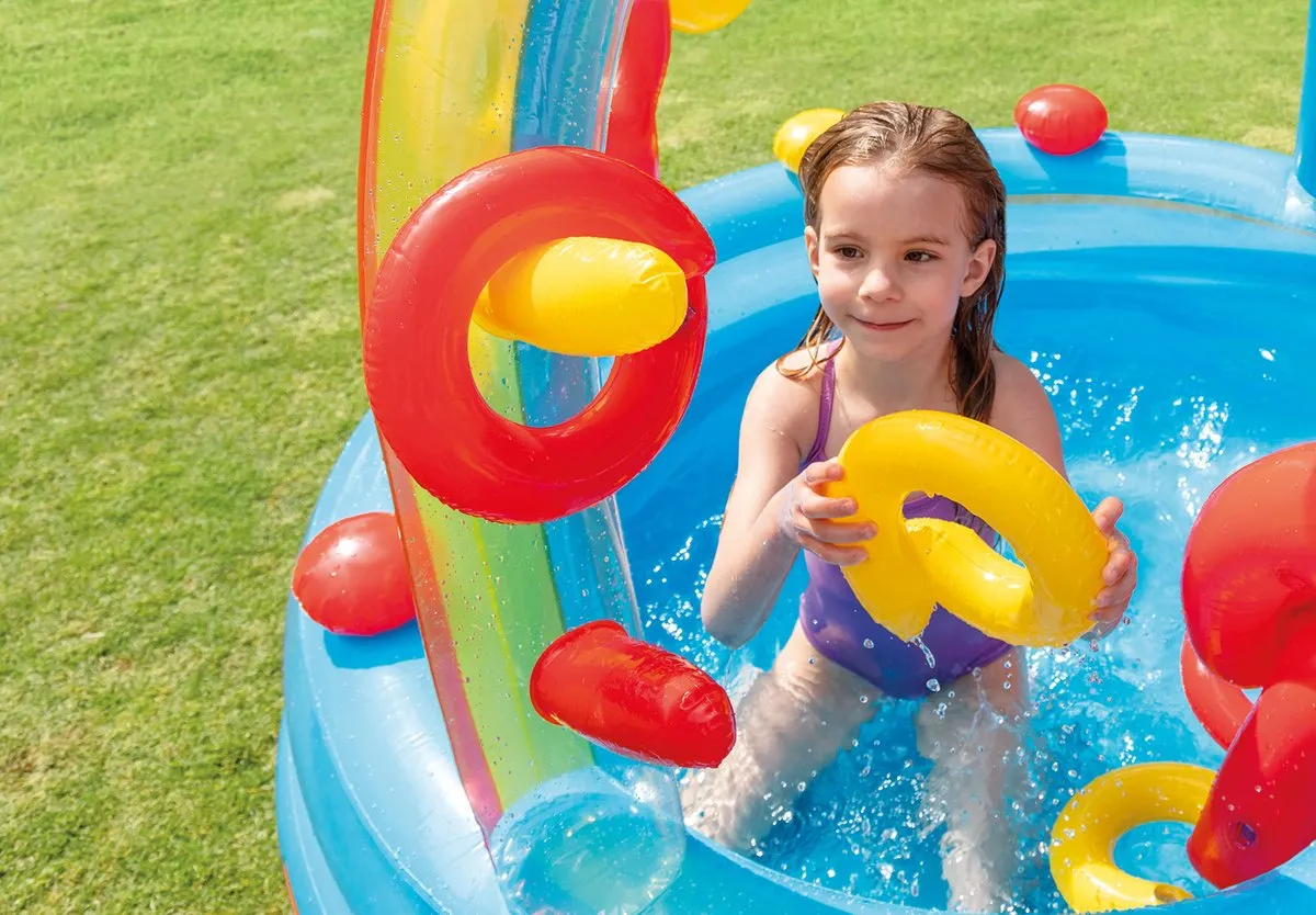 Intex Rainbow Ring Zwembad 297x193cm - 206L - 57453NP