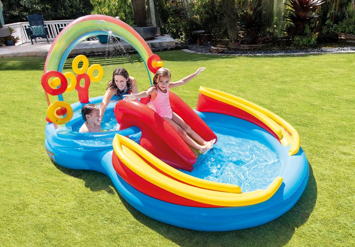 Intex Rainbow Ring Zwembad 297x193cm - 206L - 57453NP