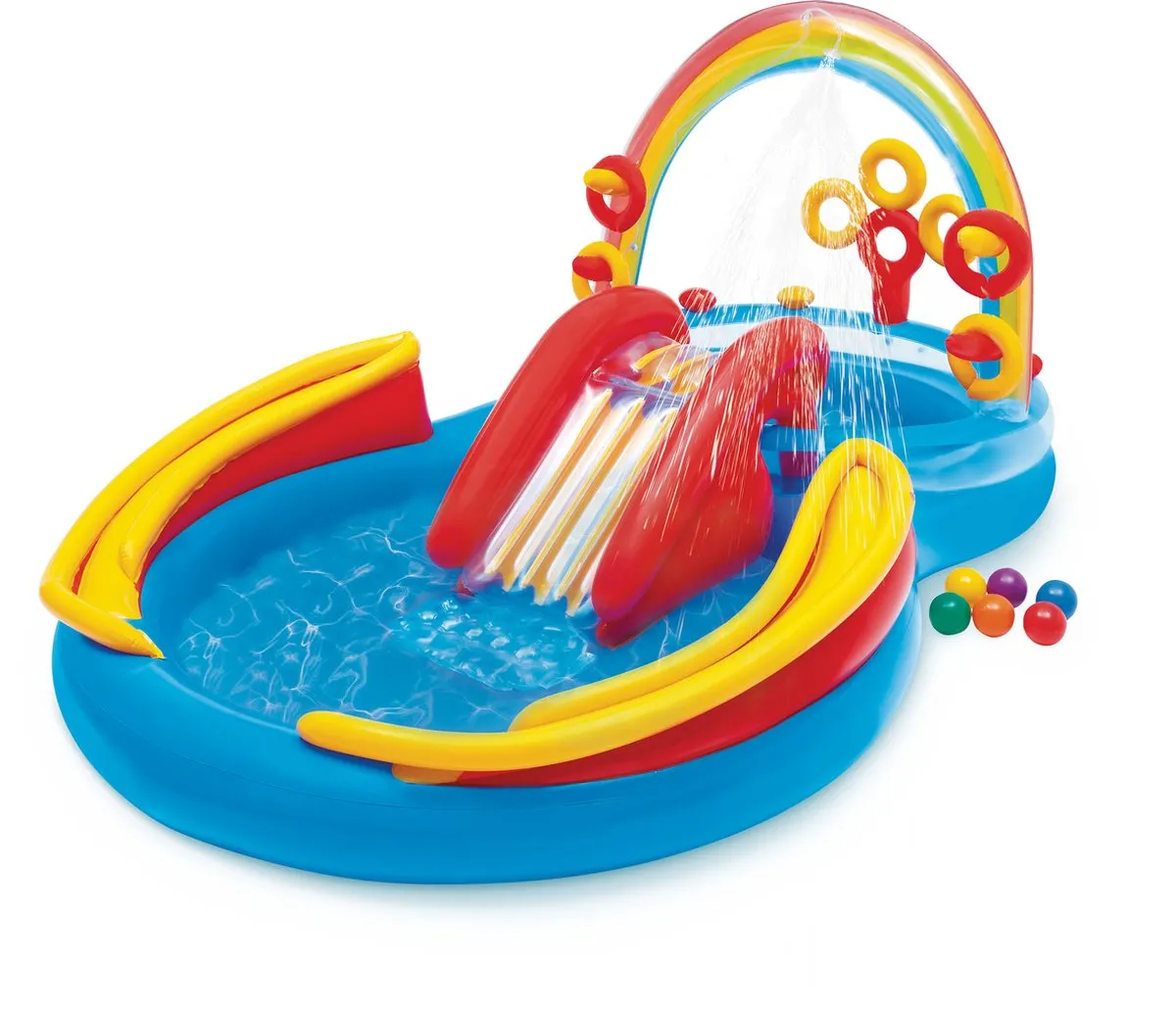 Intex Rainbow Ring Zwembad 297x193cm - 206L - 57453NP