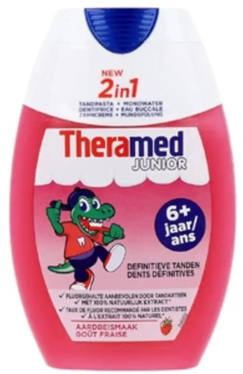 Theramed Junior Aardbeismaak Tandpasta 75ml