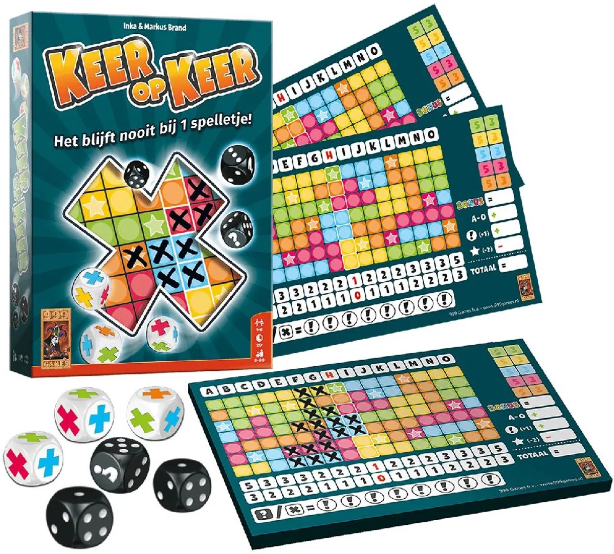 999 Games Keer op Keer Dobbelspel 999-KEE01 - Multi