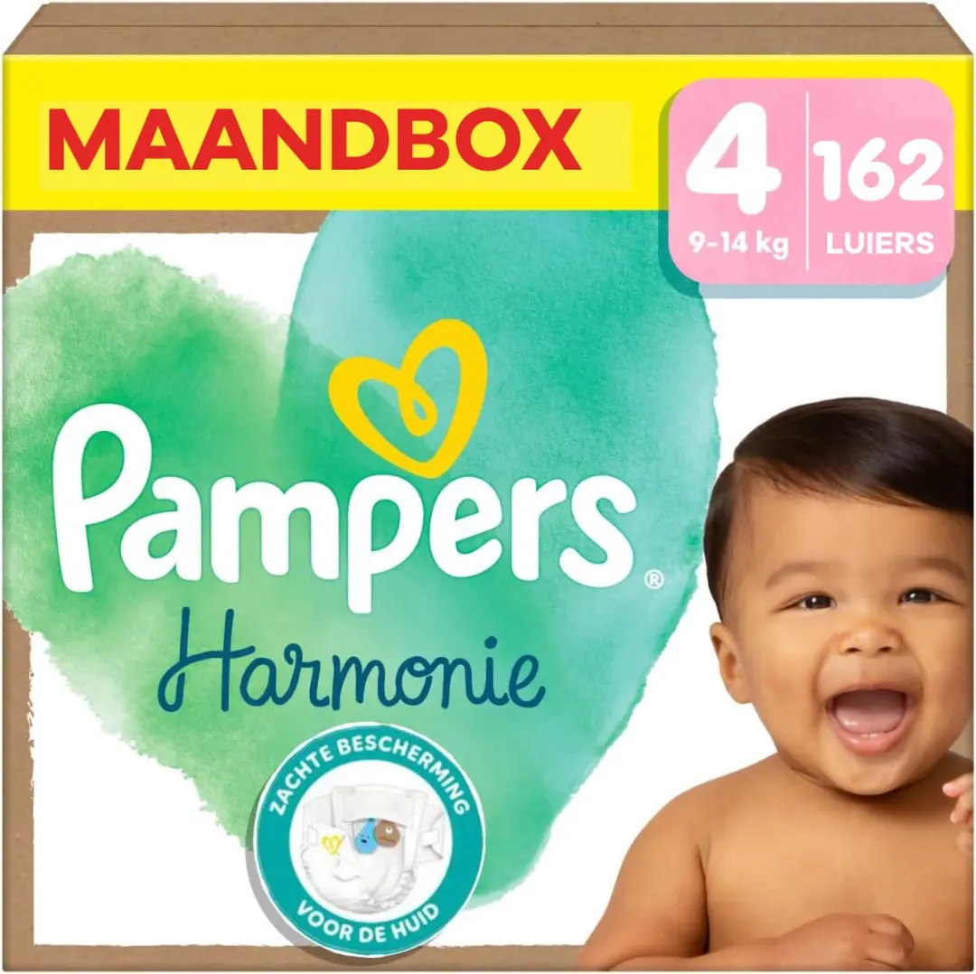 Pampers Harmonie Maat 4 Maandbox 162 Stuks