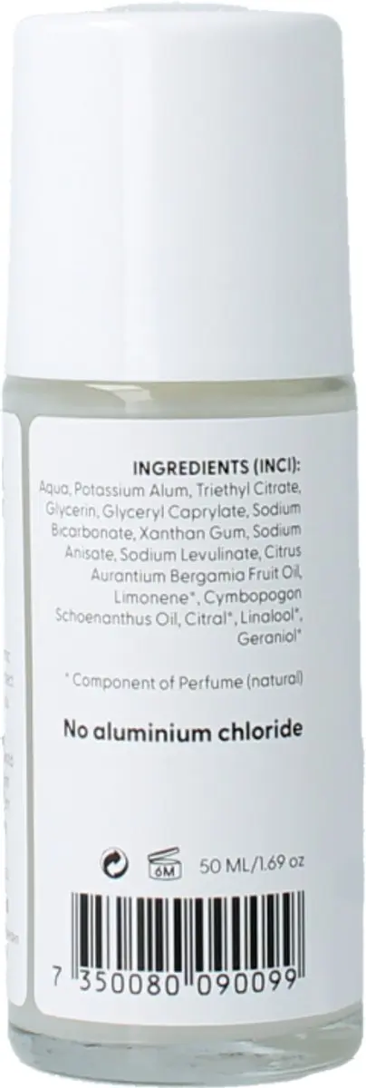 True Organic Undercover Agent Roll-on Deodorant 50ml - Lemongrass