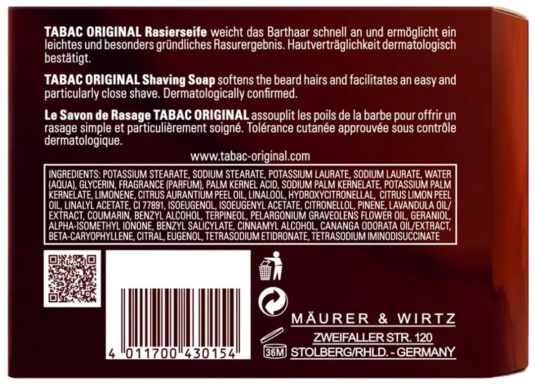 Tabac Original Scheerzeep 125g