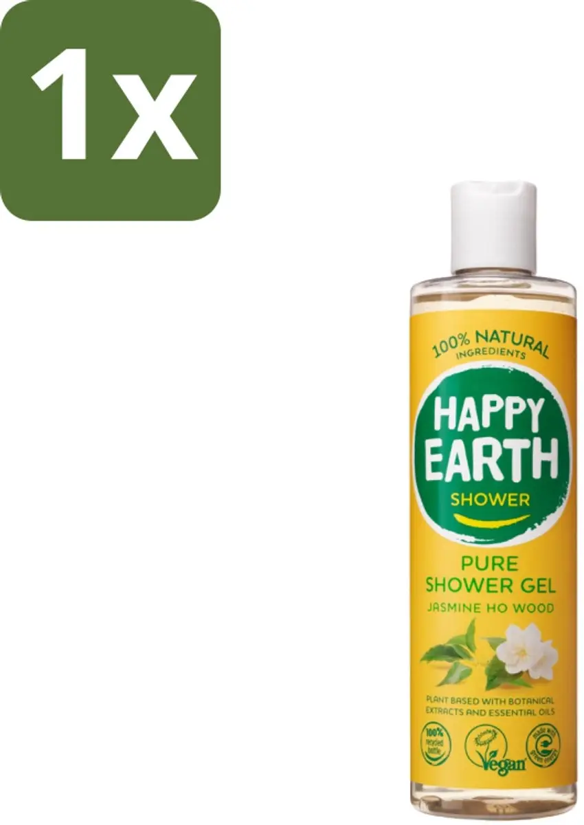 Happy Earth Douchegel Jasmine Ho Wood 300ml