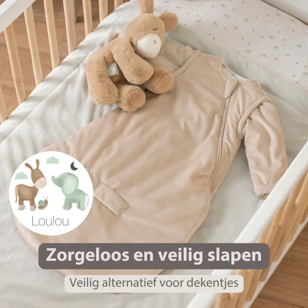 Nattou LouLou Baby Slaapzak 70cm - TOG 2,5 - Zand