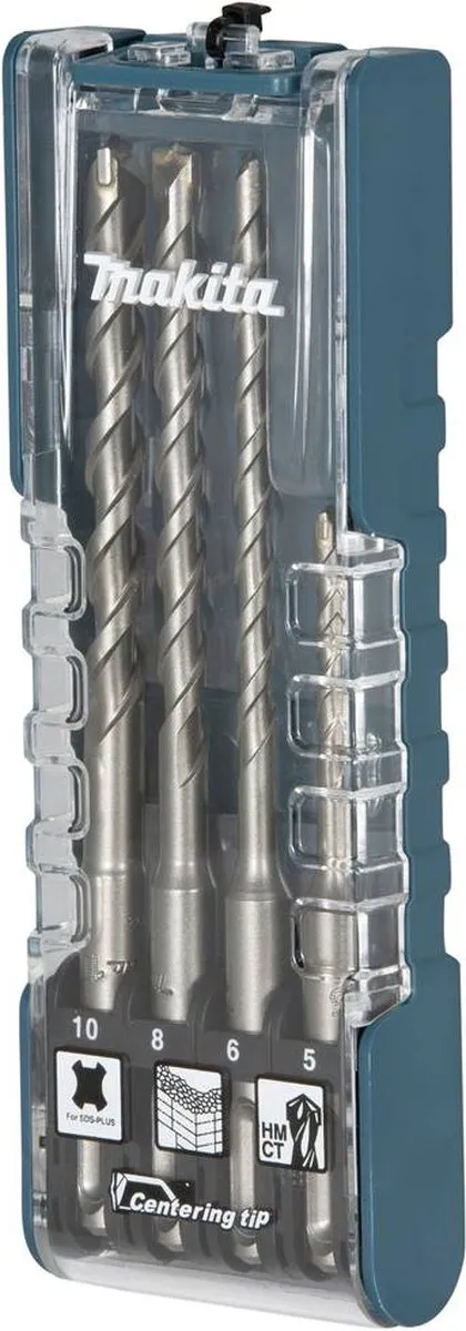 Makita Steen-Spiraalboorset SDS-Plus 4-delig 5-10mm