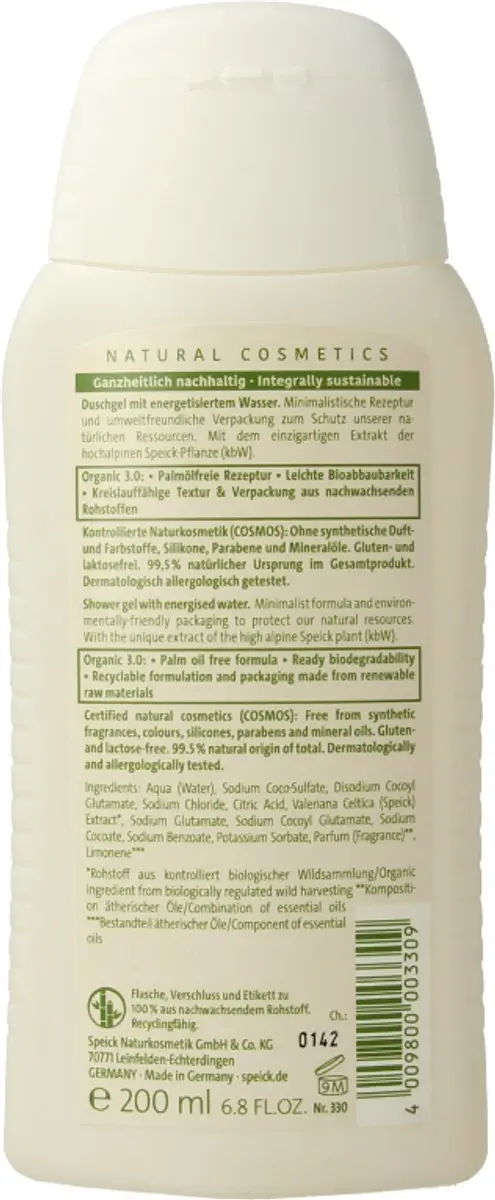 Speick Organic Douchegel 200ml