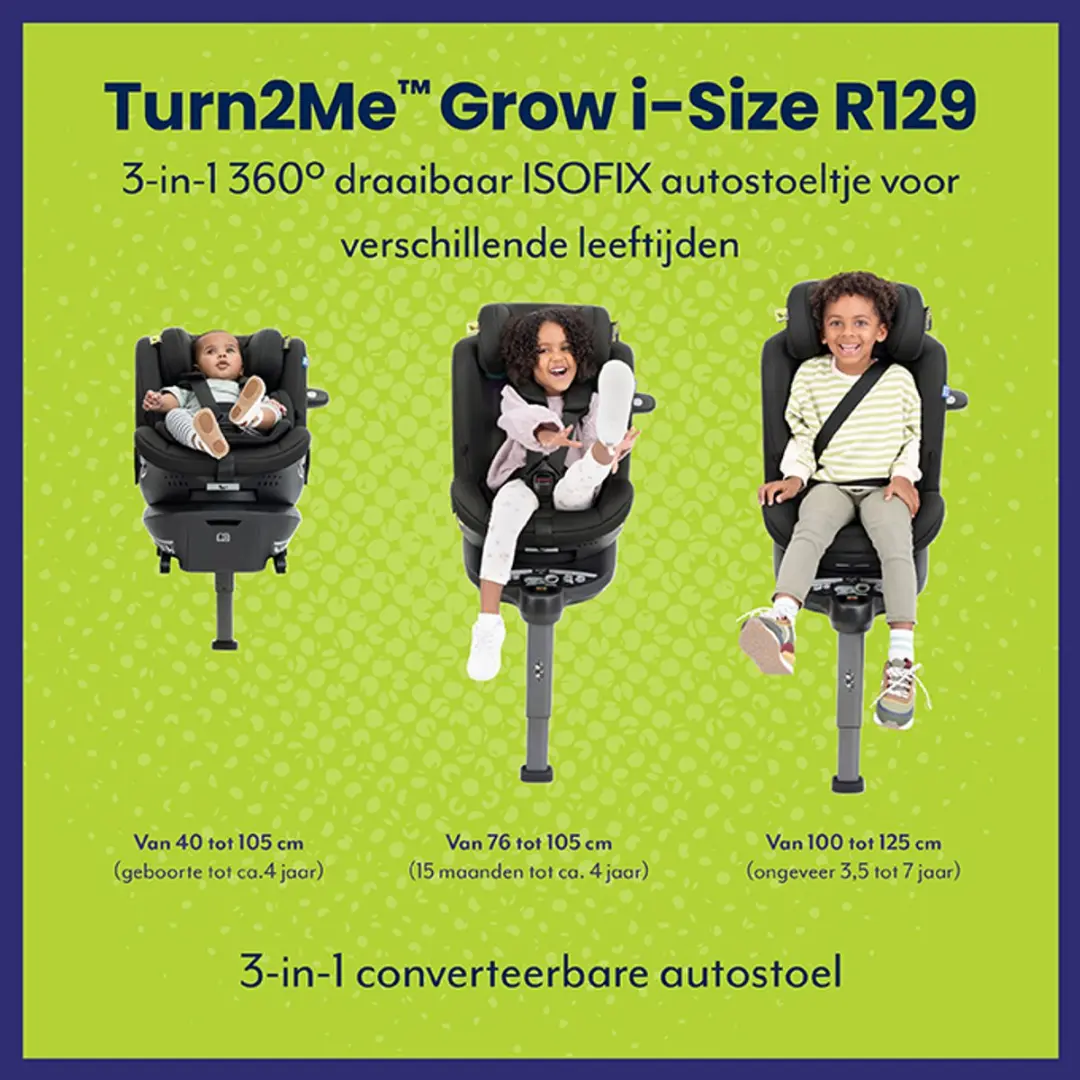 Graco Turn2Me Grow i-Size R129 Autostoeltje - Midnight - 360º draaibaar - afbeelding 6 van 6