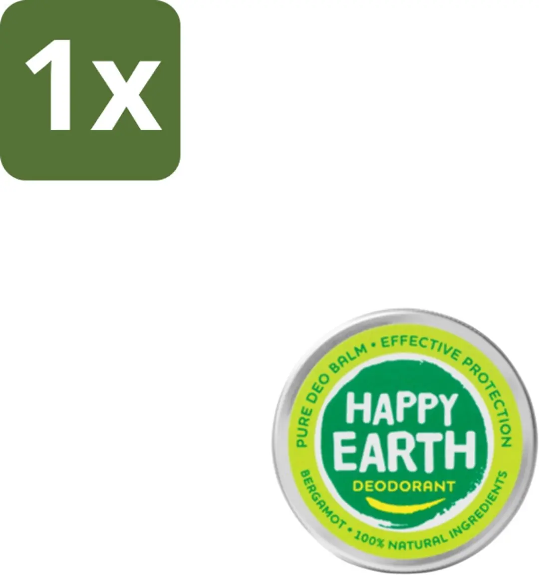 Happy Earth Deodorant Balm Bergamot 45g