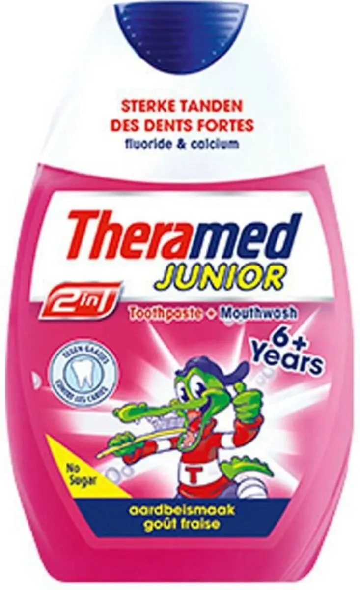 Theramed 2in1 Junior Aardbei Tandpasta 75ml