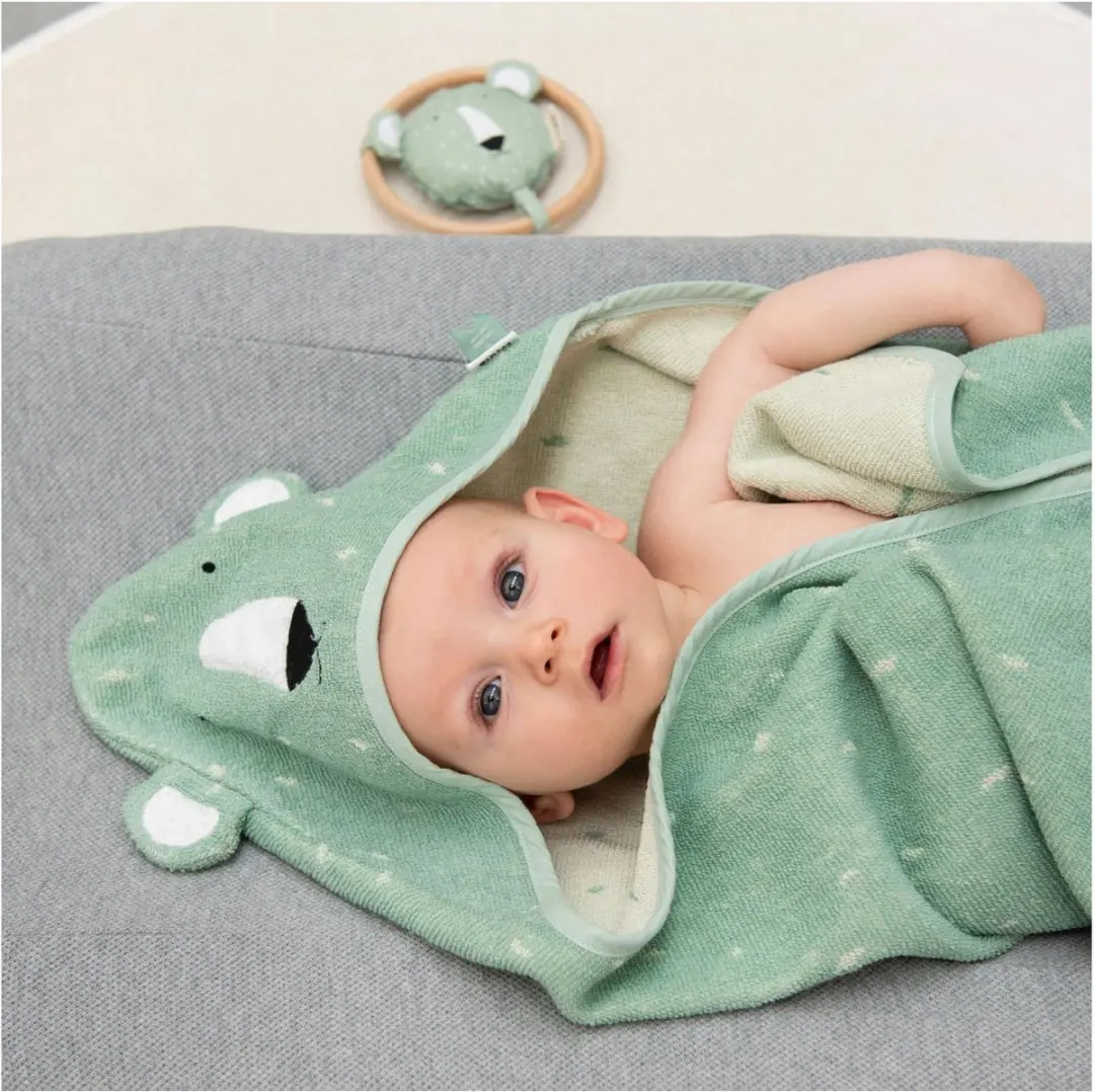 Trixie Badcape Mr. Polar Bear 75x75cm - Muntgroen