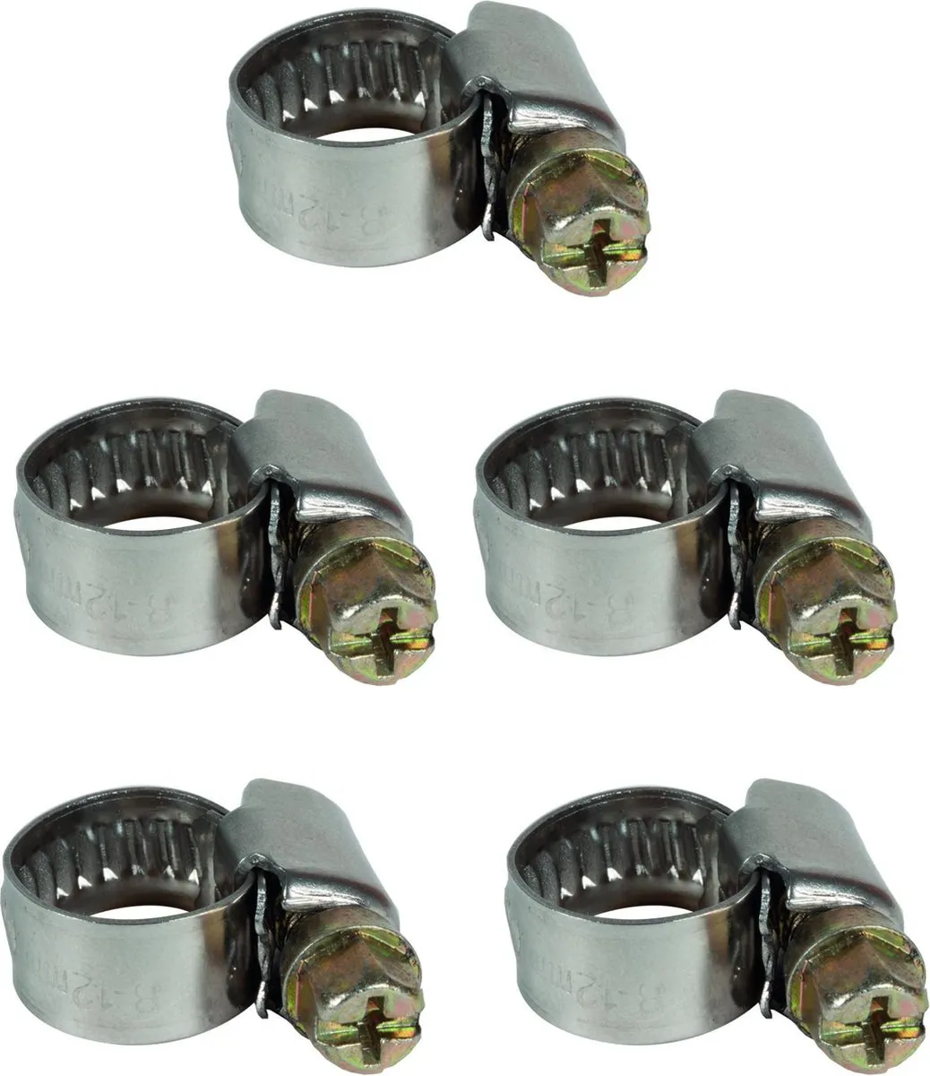 Einhell Slangklemmenset 5x - 8-12mm