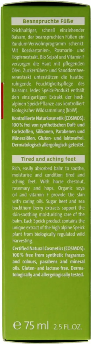 Speick Voetbalsem 75ml