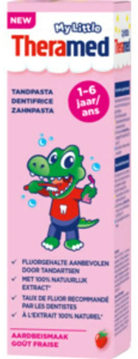 Theramed Tandpasta Junior Aardbei 6x50ml