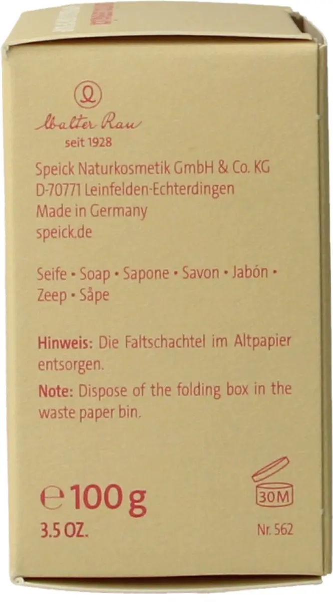 Speick Karnemelk Zeep 100ml