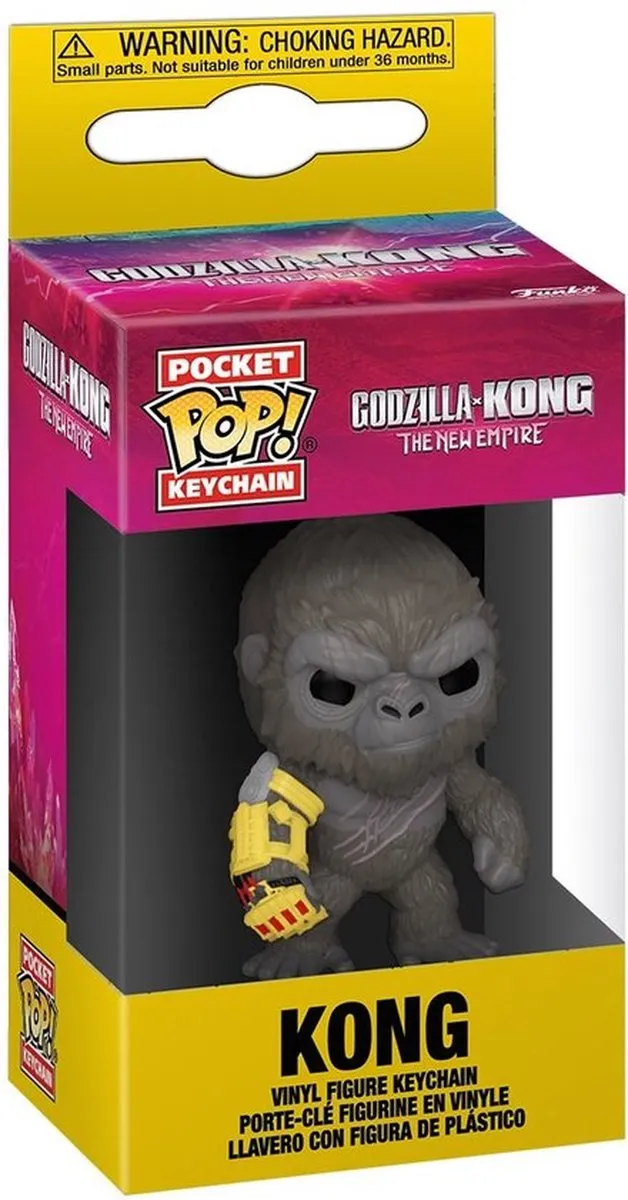 Funko Pocket Pop! Godzilla Kong - Kong Sleutelhanger - Multi - afbeelding 2 van 3