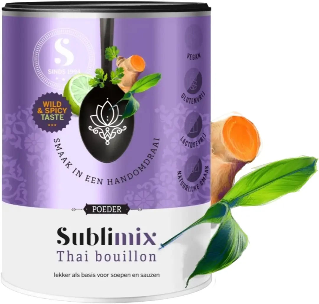 Sublimix Thai Bouillon Poeder 220g - afbeelding 6 van 6