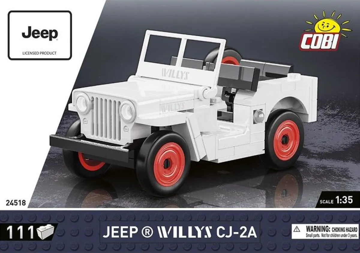 Cobi Jeep Willys CJ-2A - 111 Onderdelen - Meerkleurig