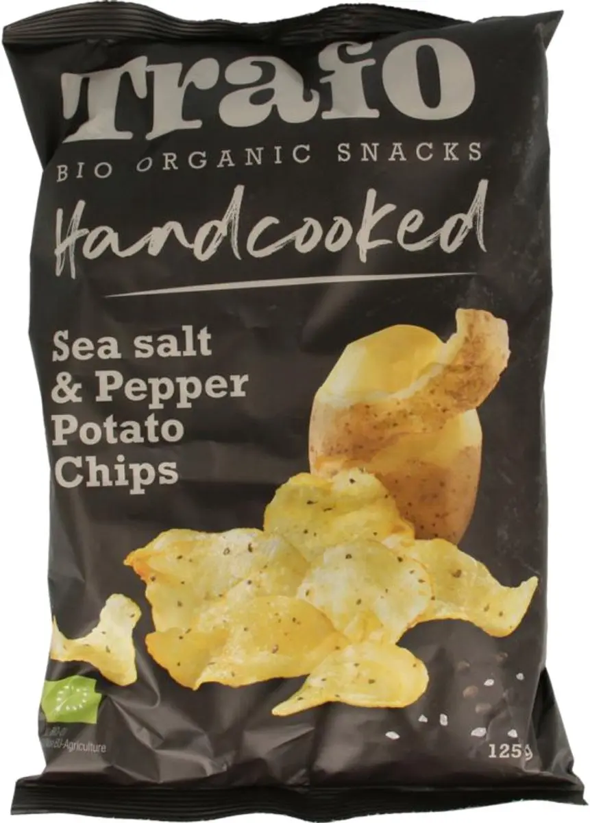 Trafo Handcooked Seasalt & Pepper Chips 125g