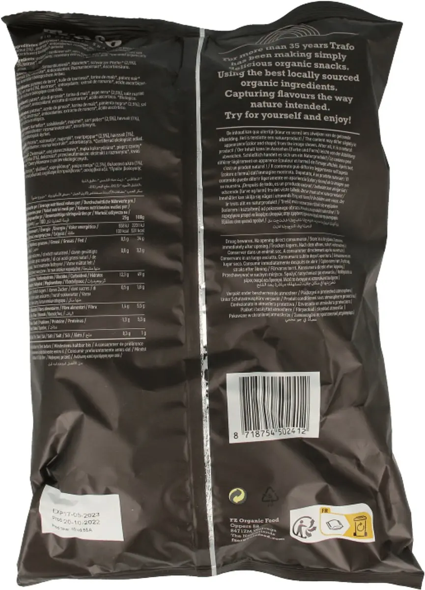 Trafo Handcooked Seasalt & Pepper Chips 125g
