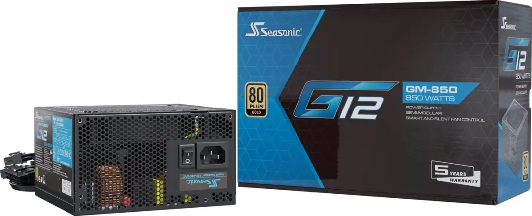 Seasonic G12 GM SSR-850FM Voeding - 850W - Zwart