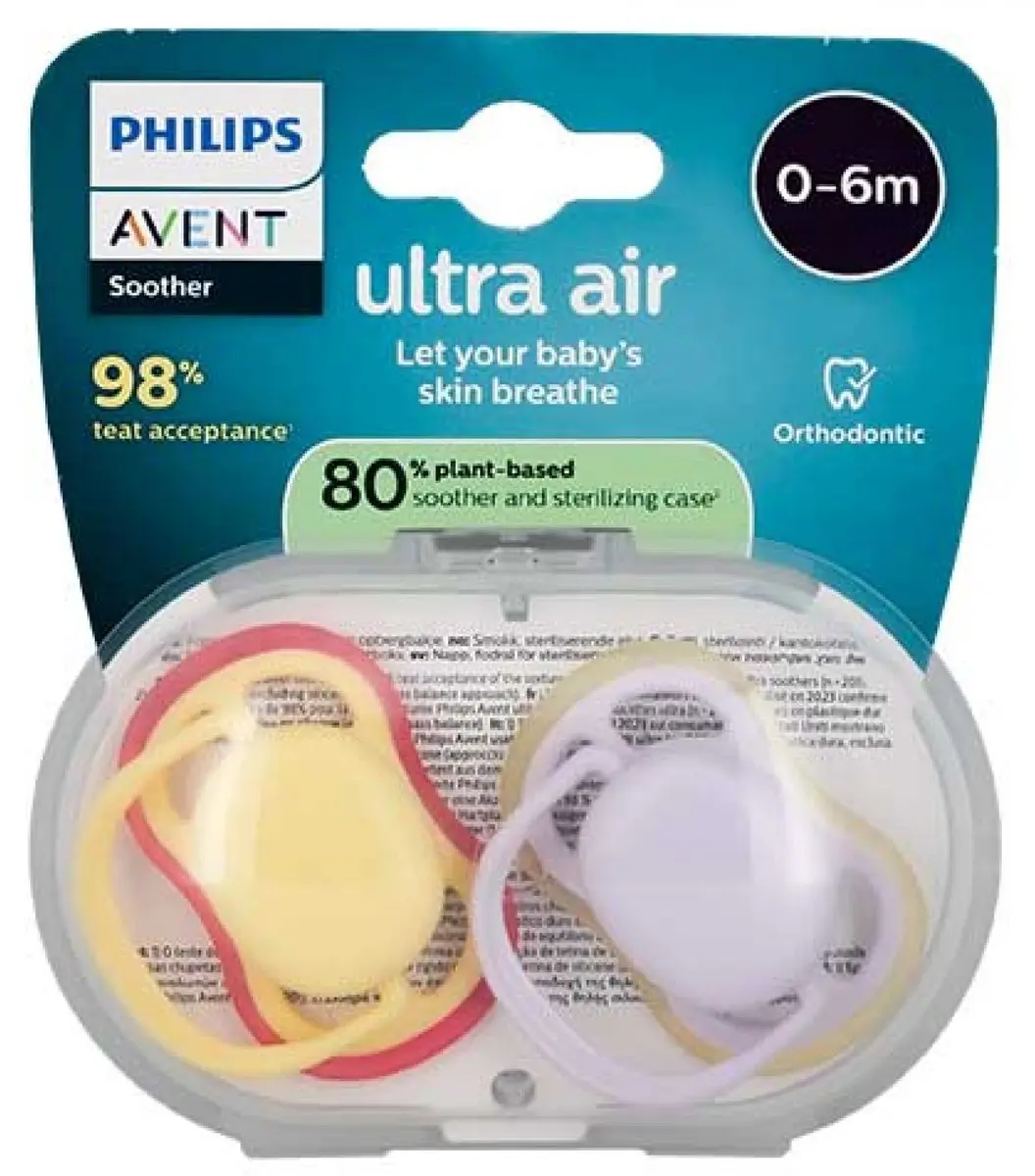 Philips Avent Ultra Air 2 Orthodontische Fopspenen 0-6 Maanden