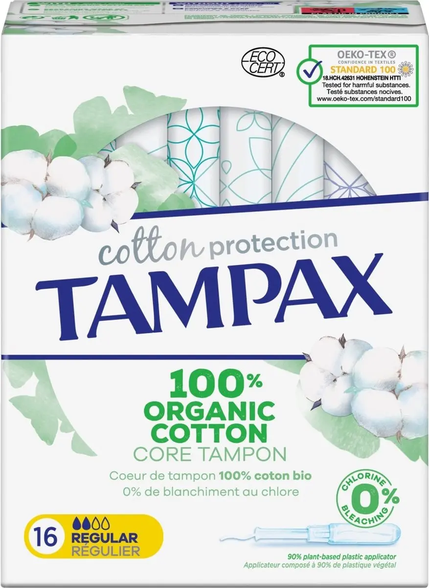 Tampax Organic Cotton Tampons Regular - 16 Stuks - afbeelding 6 van 6