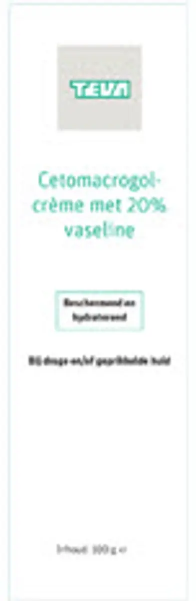 Teva Cetomacrogolcreme 20% Vaseline 100g