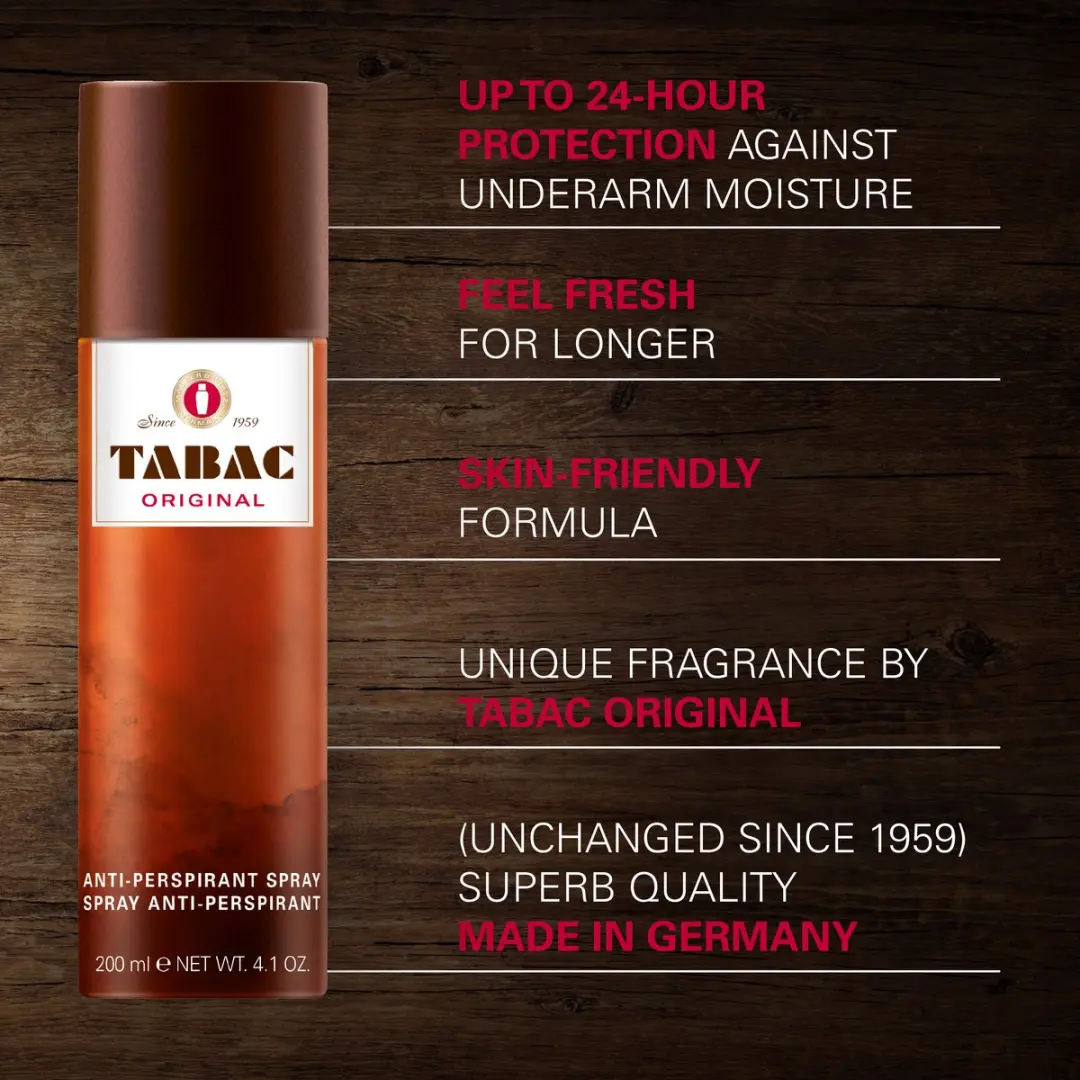 Tabac Original Anti Transpirant Spray - 6x200ml