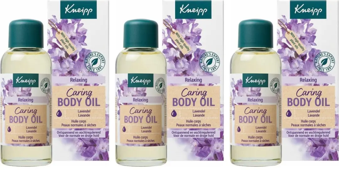 Kneipp Caring Huidolie Lavendel 3x100ml