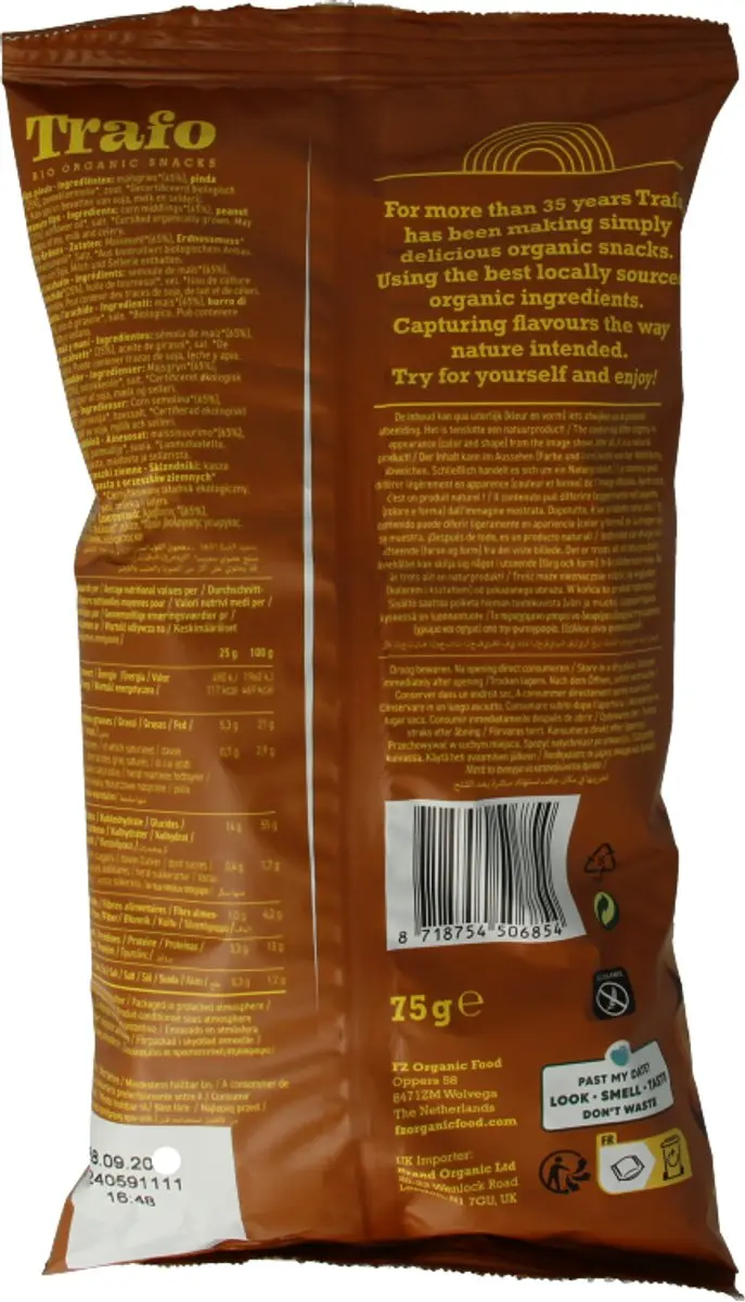 Trafo Corn Peanuts Chips 75ml
