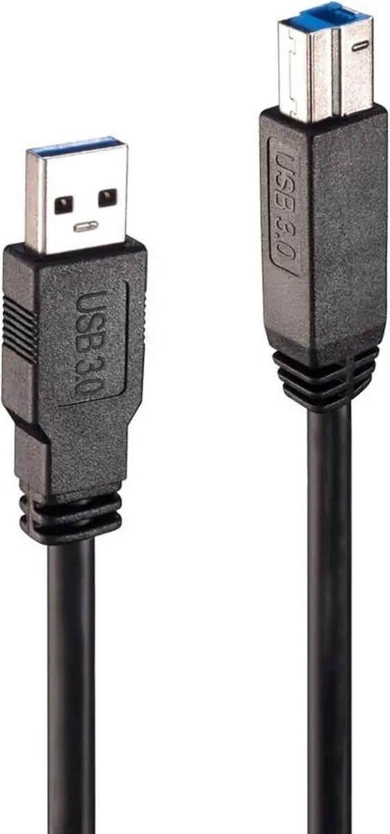 Lindy USB A naar USB B Kabel 43098 - 10m - Zwart