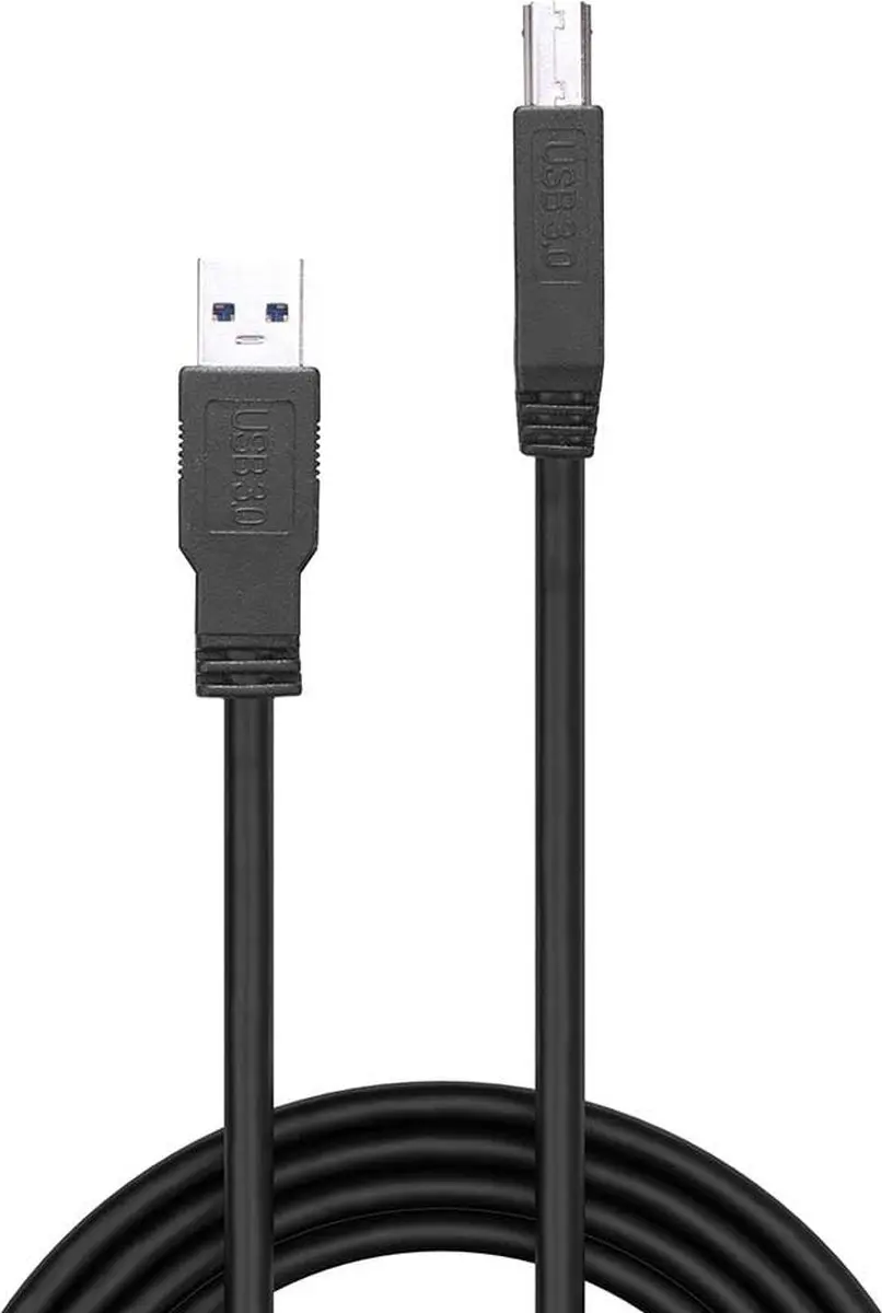 Lindy USB A naar USB B Kabel 43098 - 10m - Zwart