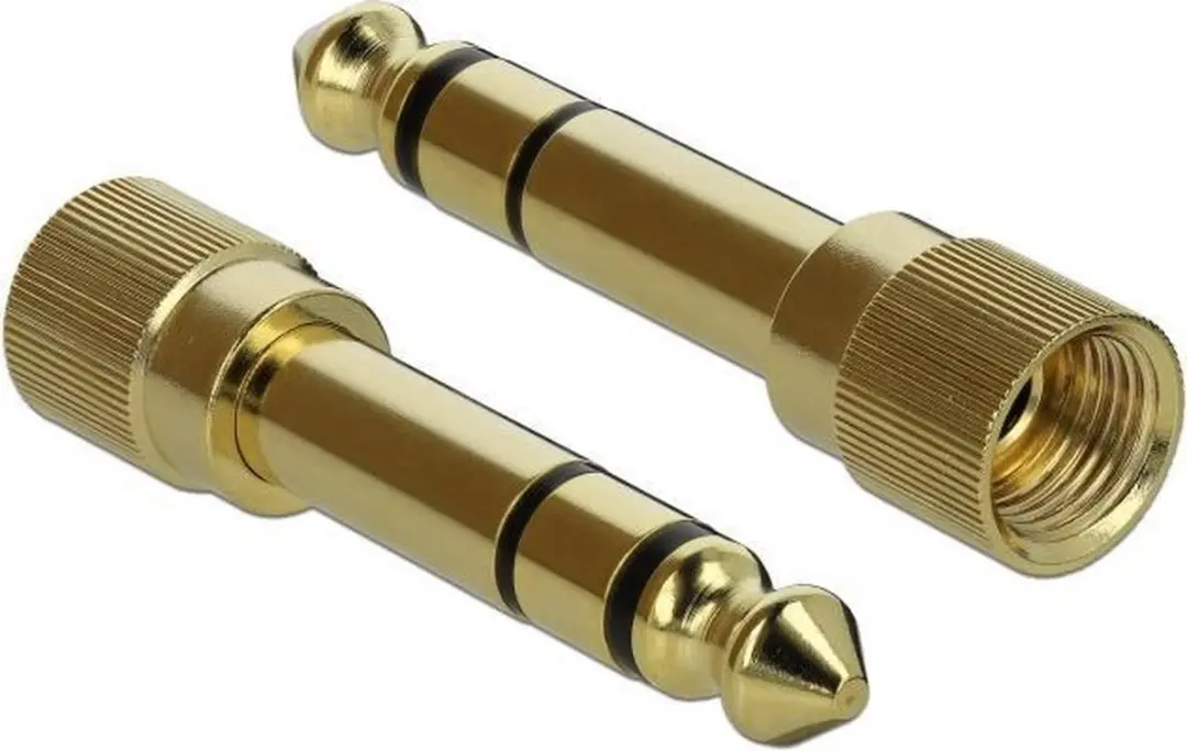 Delock 3,5mm Jack naar 6,35mm Jack Audiokabel - 3m - Zwart