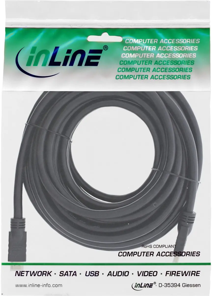 InLine HiD HDMI Kabel 4K2K 7,5m - Goud