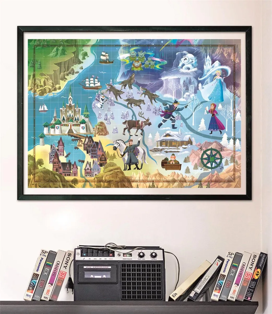 Clementoni Disney Frozen Legpuzzel 1000 Stuks - 70x50cm - afbeelding 6 van 6