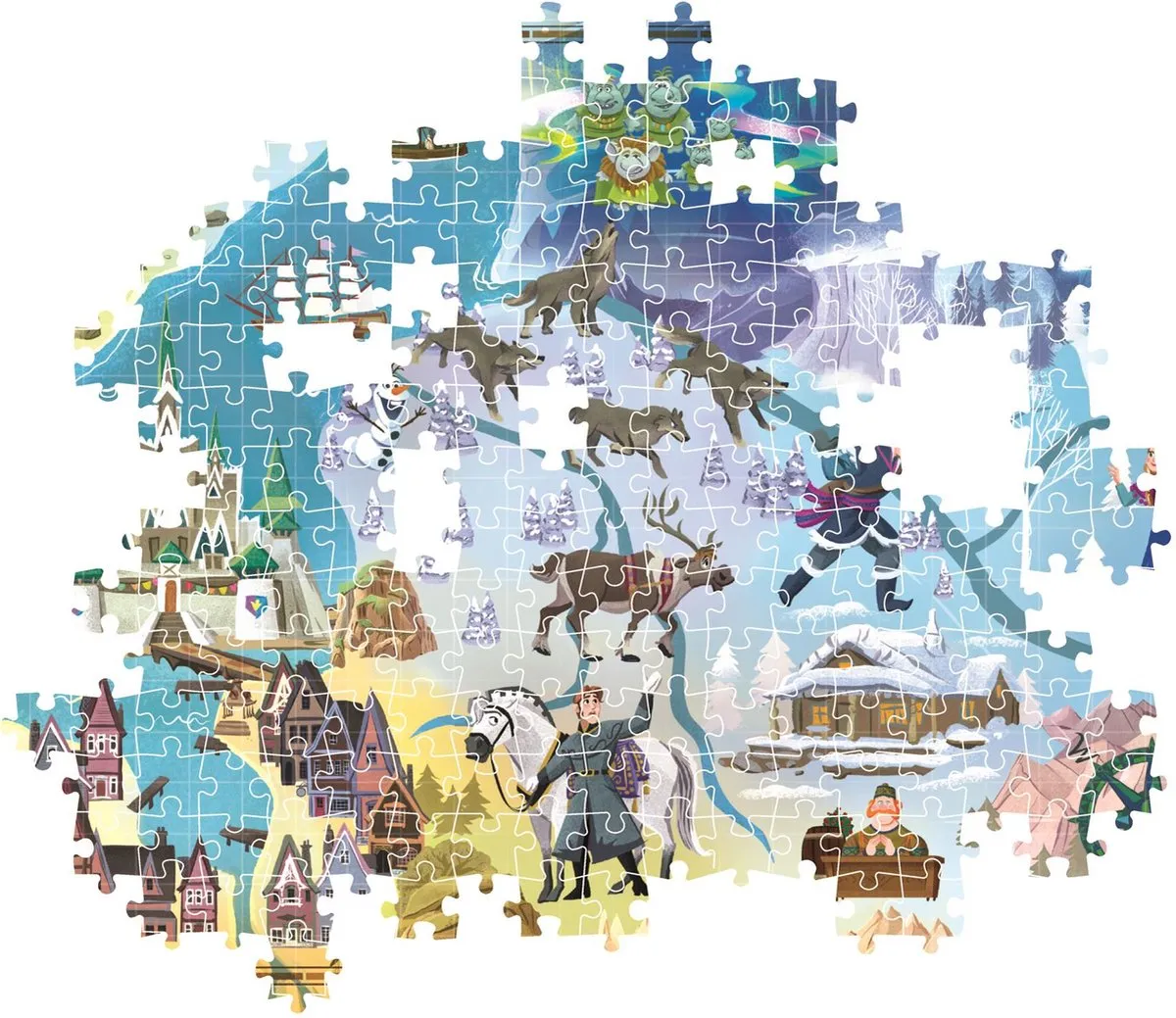 Clementoni Disney Frozen Legpuzzel 1000 Stuks - 70x50cm