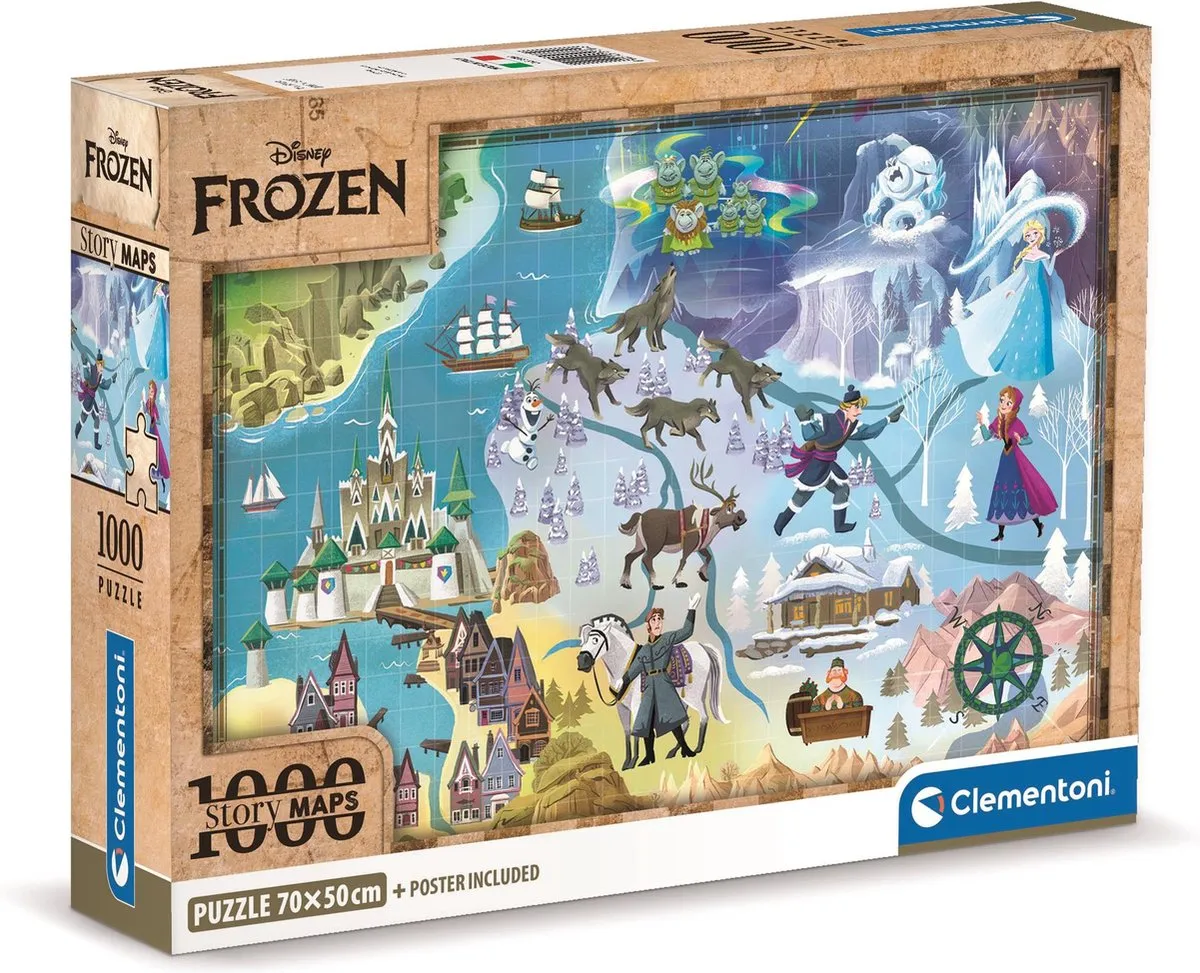 Clementoni Disney Frozen Legpuzzel 1000 Stuks