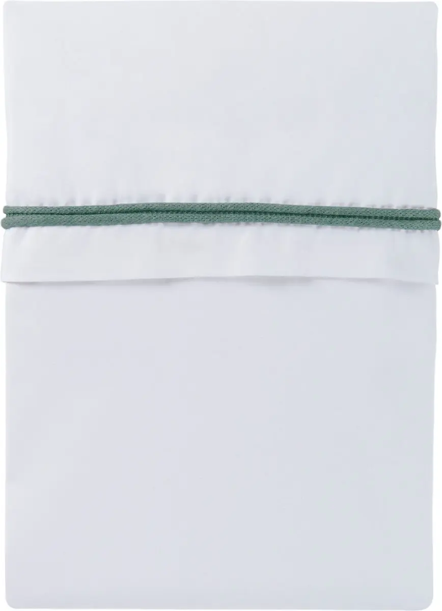 Baby's Only Ledikantlaken Gebreide Bies Stonegreen/Wit 120x150cm