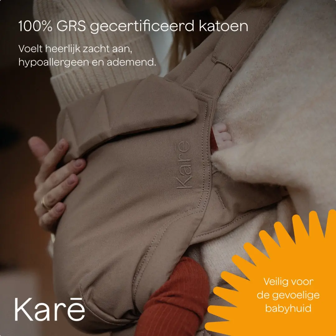 Kare Draagzak Soft Sand - Buikdrager tot 20 kg