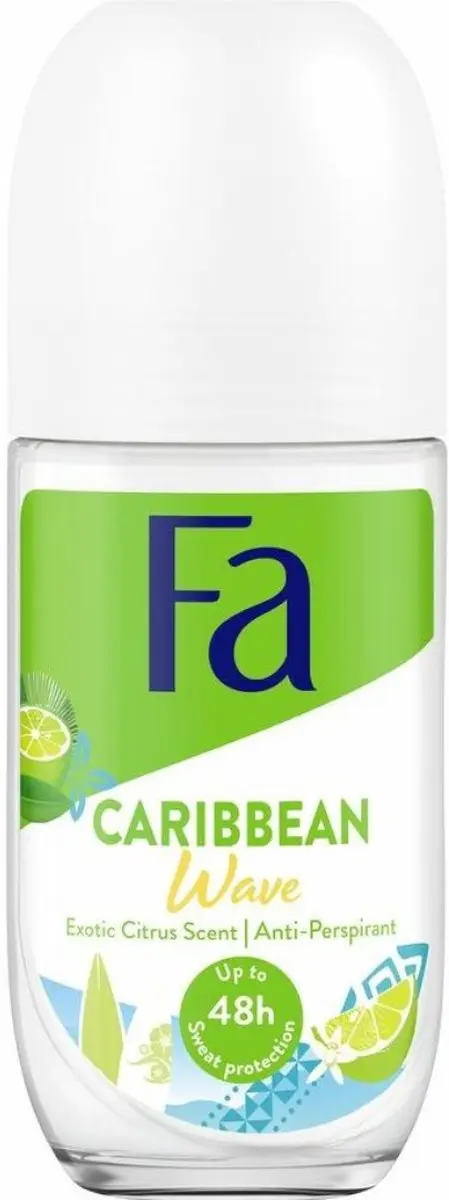 Fa Caribbean Wave Deo Roller Lemon 50ml