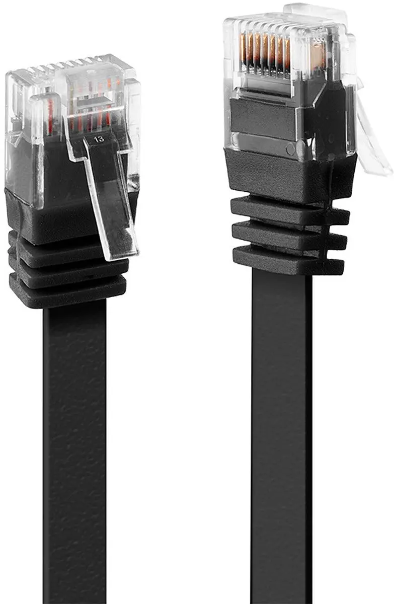 Lindy Cat.6 Flachband-Patchkabel 10m - Ongeblind