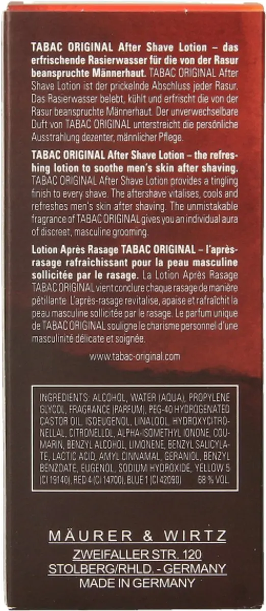 Tabac Original for Men Aftershave Lotion 50ml