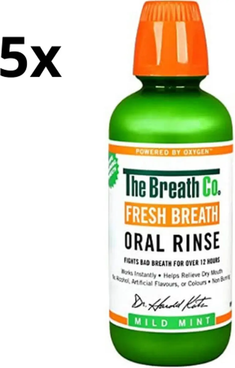 The Breath Co. Mondwater Mild Mint 500ml