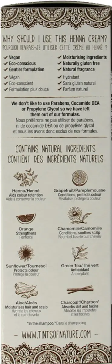 Tints Of Nature Henna Cream Licht Bruin 70ml