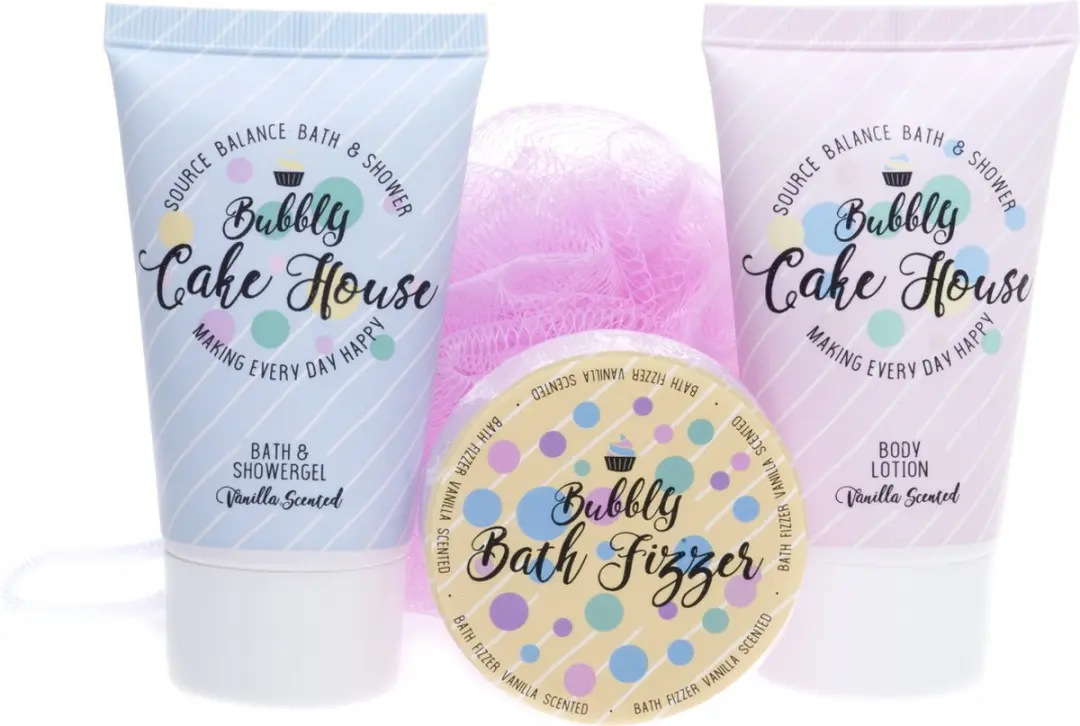 Treffina Enjoy Bubbly Cake House Geschenkset - 4 Stuks