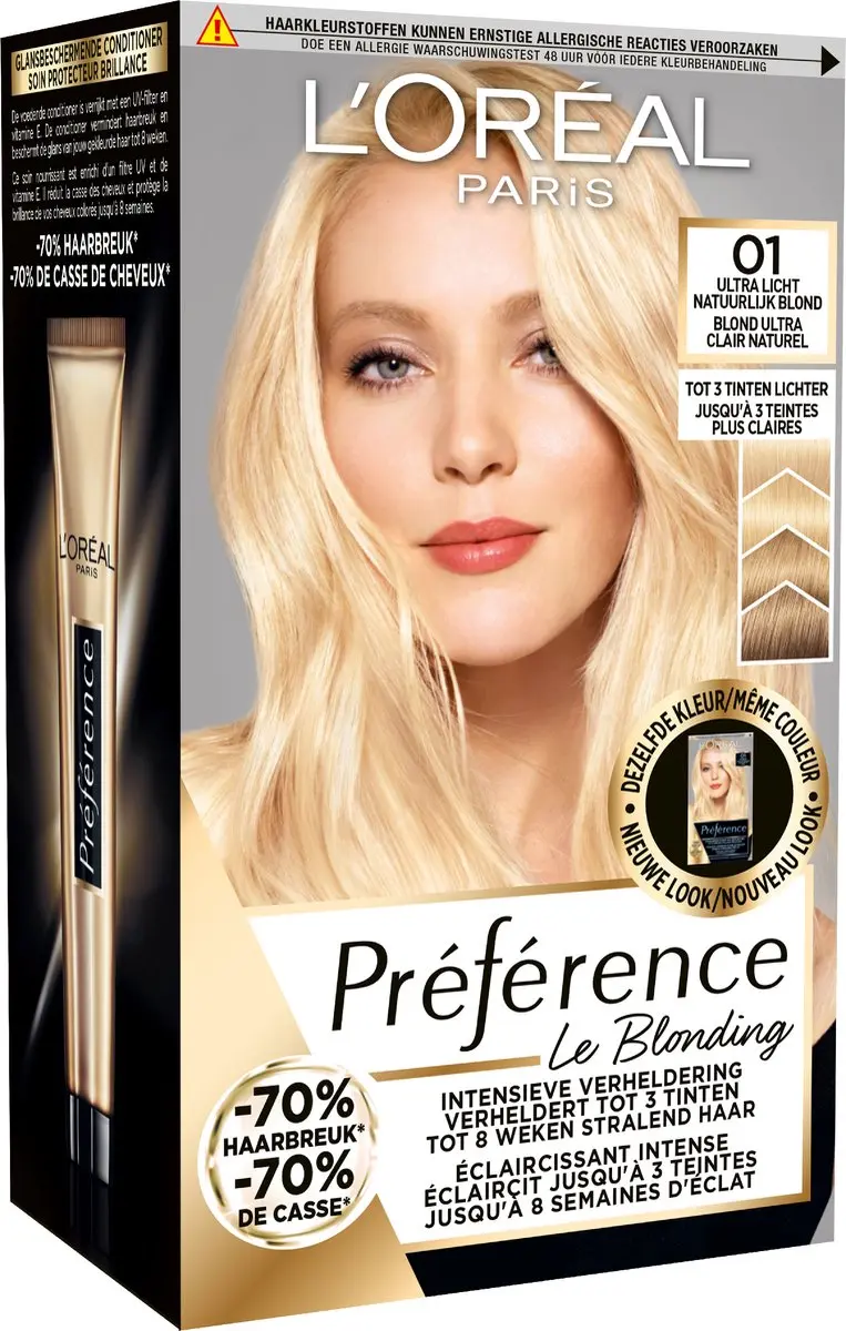 L'Oréal Paris Préférence 01 Ultra Licht Natuurlijk Blond 996ml