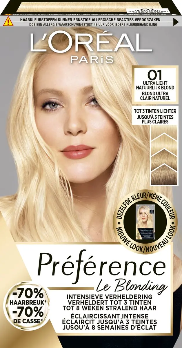 L'Oréal Paris Préférence 01 Ultra Licht Natuurlijk Blond 996ml